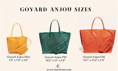 goyard canvas beach bag|Goyard tote bag size comparison.